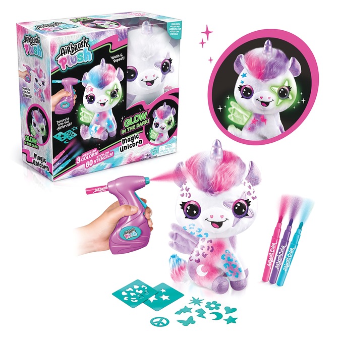 Airbrush Plush Unicorn, , large