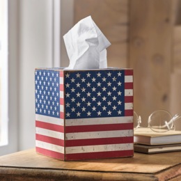 Americana Tissue Box Cover, , large