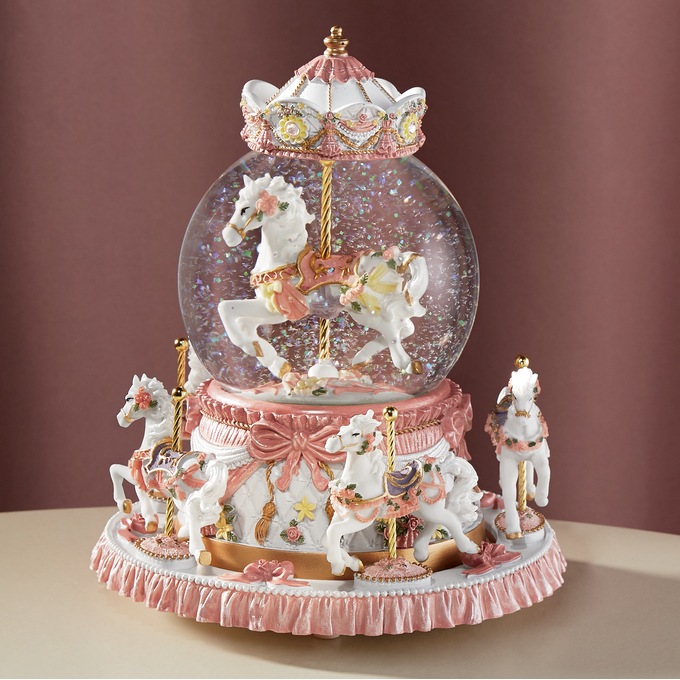 Musical Carousel Waterglobe, , large