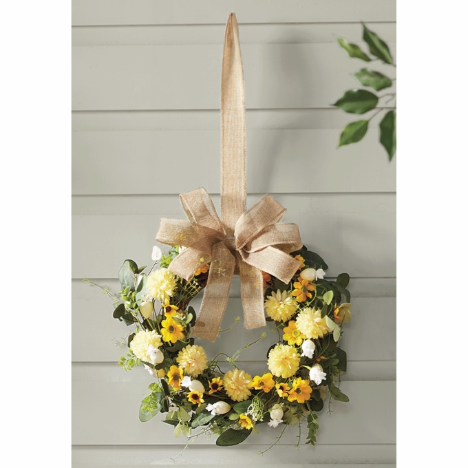 Yellow Summertime Bliss Wreath, , large