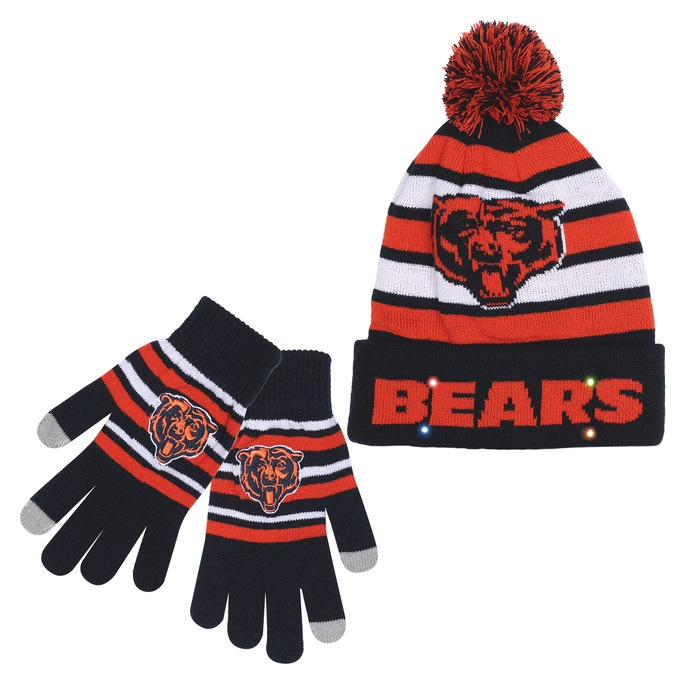 NFL Lit Hat And Gloves Set, , large