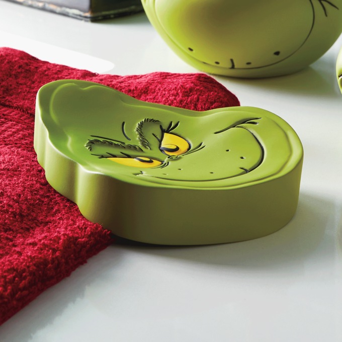 Grinch Soap and Trinket Dish, Green, large