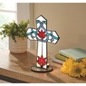 Stained Glass Cross Candleholder, , large