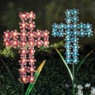 Solar Metal Cross Garden Stake, , large