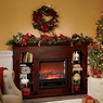 6-ft. Lit Poinsettia Garland, , large