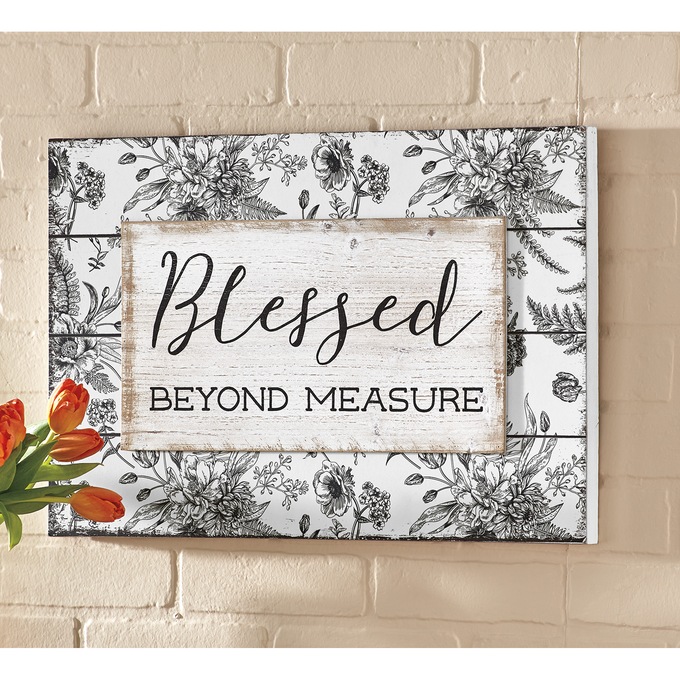 Blessed Beyond Measure Wall Art, , large