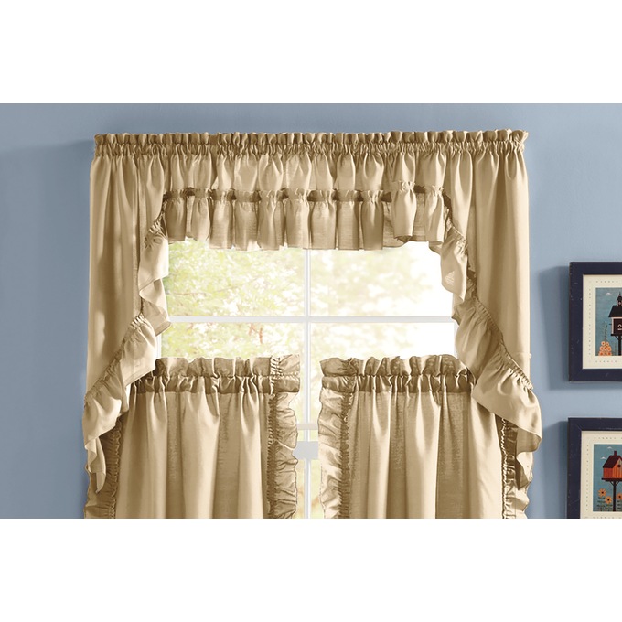 Mayfair Swag Pair, Taupe, large