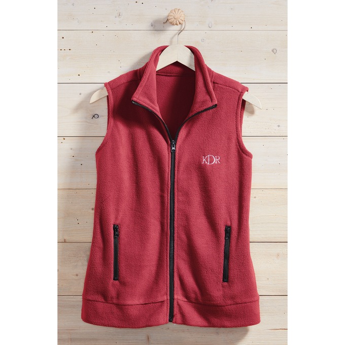 Personalized Women's Fleece Vest, , large