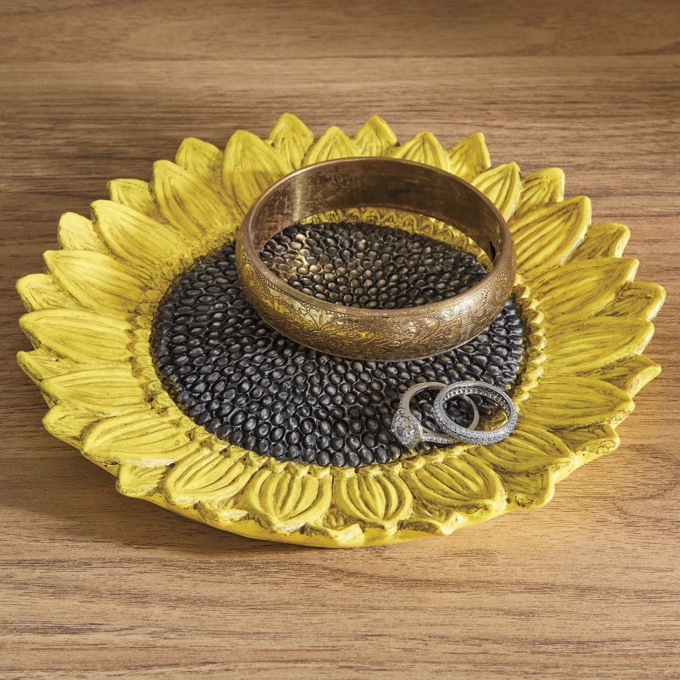 Decorative Sunflower Tray, , large