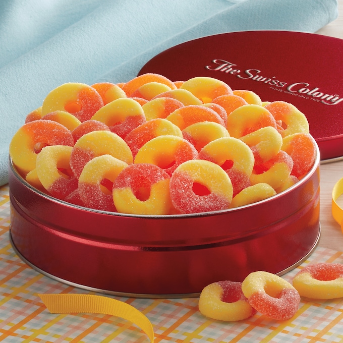 Peach Gummi Rings, , large