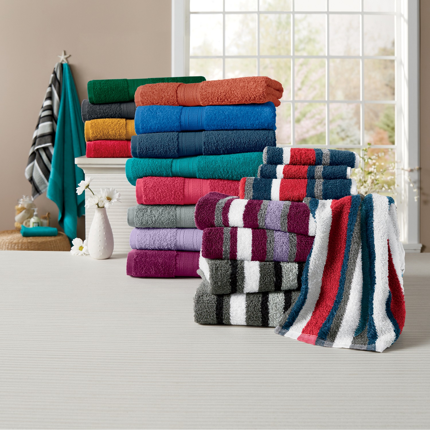 Colorful bathroom towels best sale
