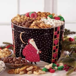 Santa&#39;s Snacks Tin, , large