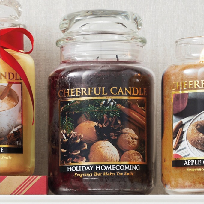 Cheerful Large Jar Candle, 24 Ounces, , large