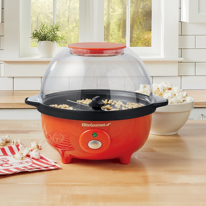 Elite Gourmet Fast Hot Air Popcorn Popper 