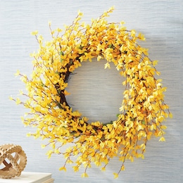 Forsythia Wreath, , large