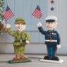 Chunk Wood Cutouts Military Figure, , large