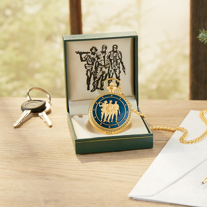 Vietnam Memorial Pocket Watch Swiss Colony