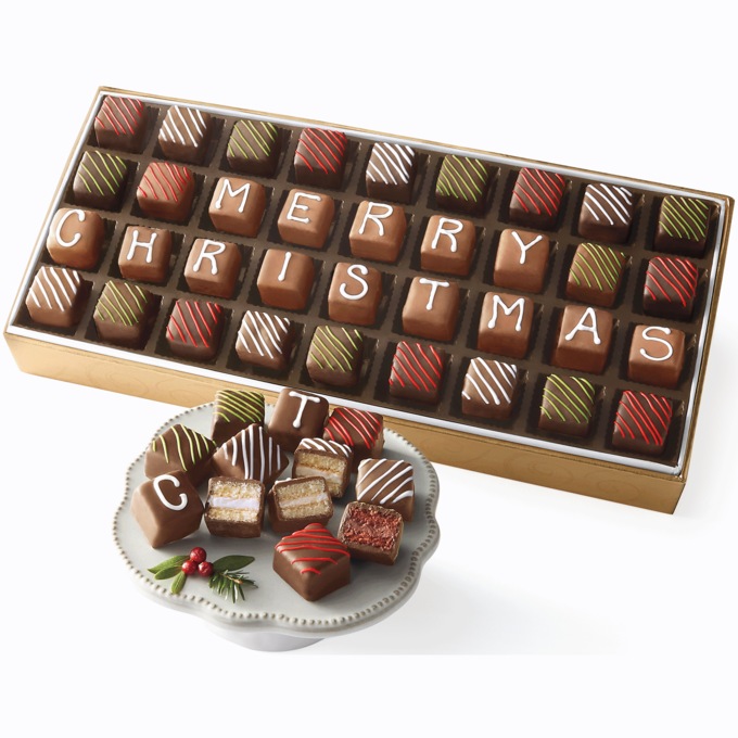 Sugar-Free 'Merry Christmas' Petits Fours, , large