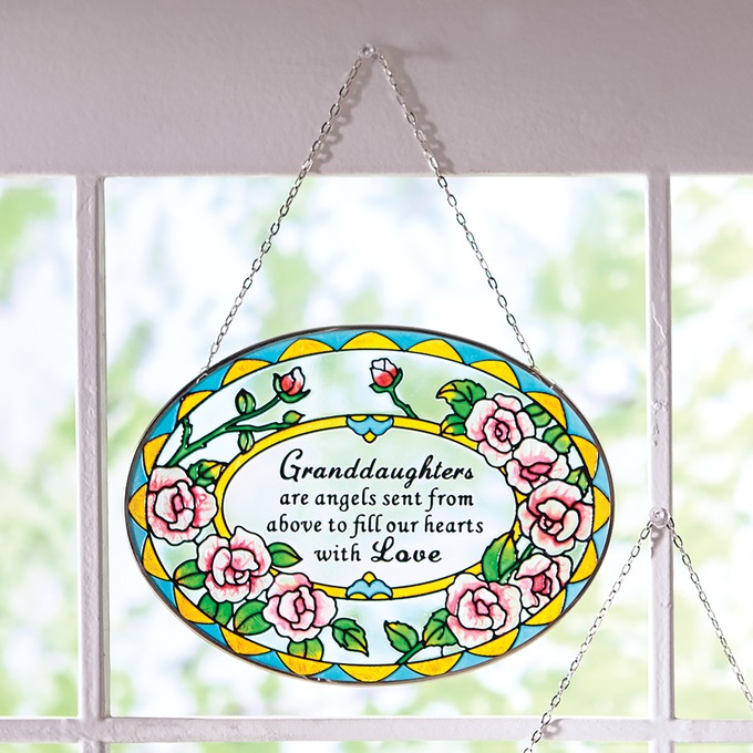 Stained Glass Sentiment Hanging, , large