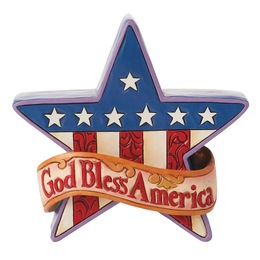 Jim Shore God Bless America Star Figurine, , large