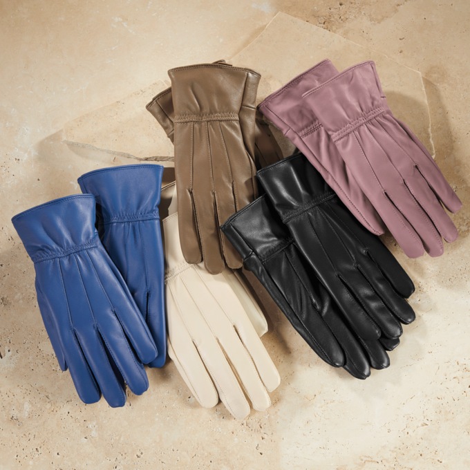 Women's Classic Leather Gloves, , large