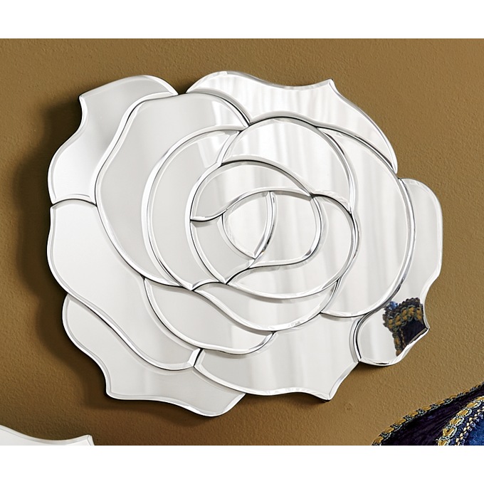 Cut Glass Rose Mirror, , large