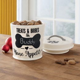 Bone App&amp;eacute;tit Pet Treat Canister, , large