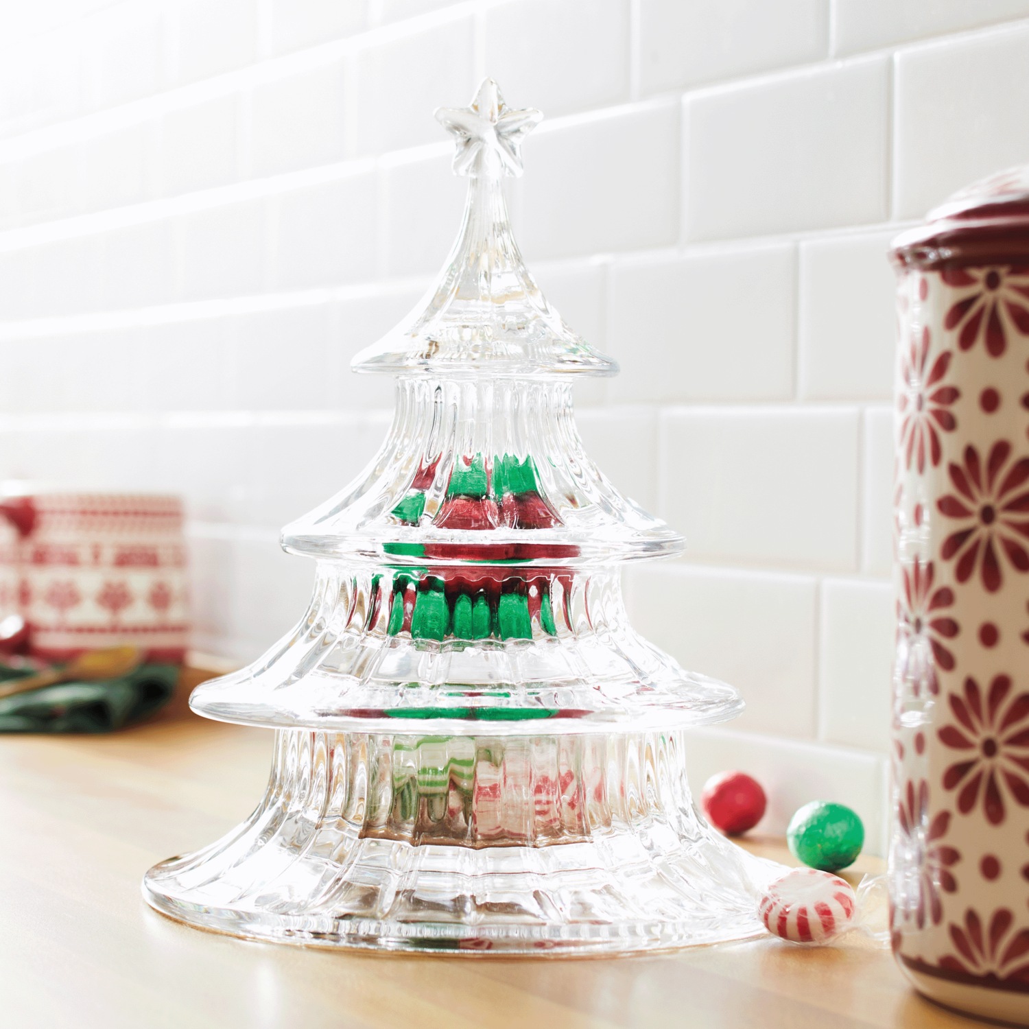 Mikasa Holiday Treats Stacking Tree Candy Dish | Swiss Colony