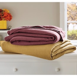 Daphne Basketweave Textured Blanket, , large