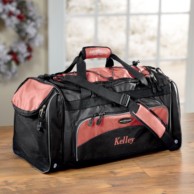 Travelers Club Personalized Adventure Duffel with Shoe Pocket, , large