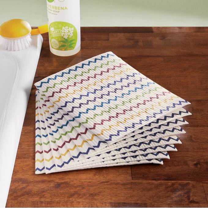 Set of 8 Eco Friendly Reusable Dishcloths, , large