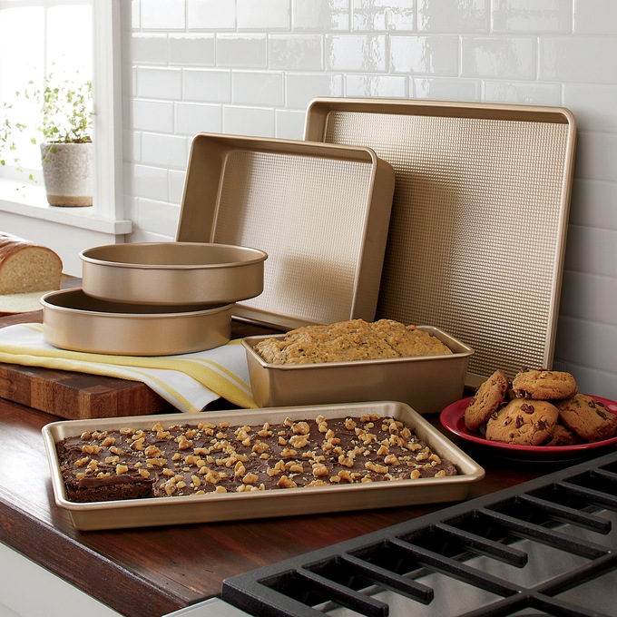 6-Piece Quilted Texture Bakeware Set, , large