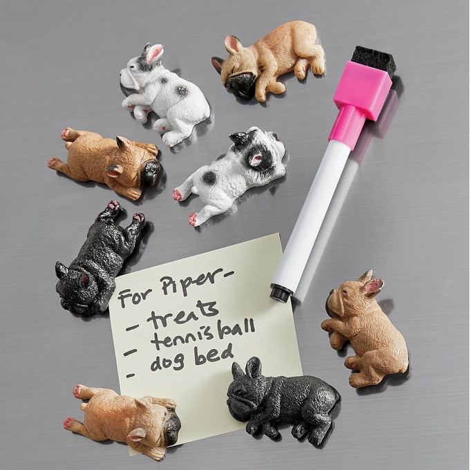 8-Piece Sleeping Puppies Magnet Set, , large