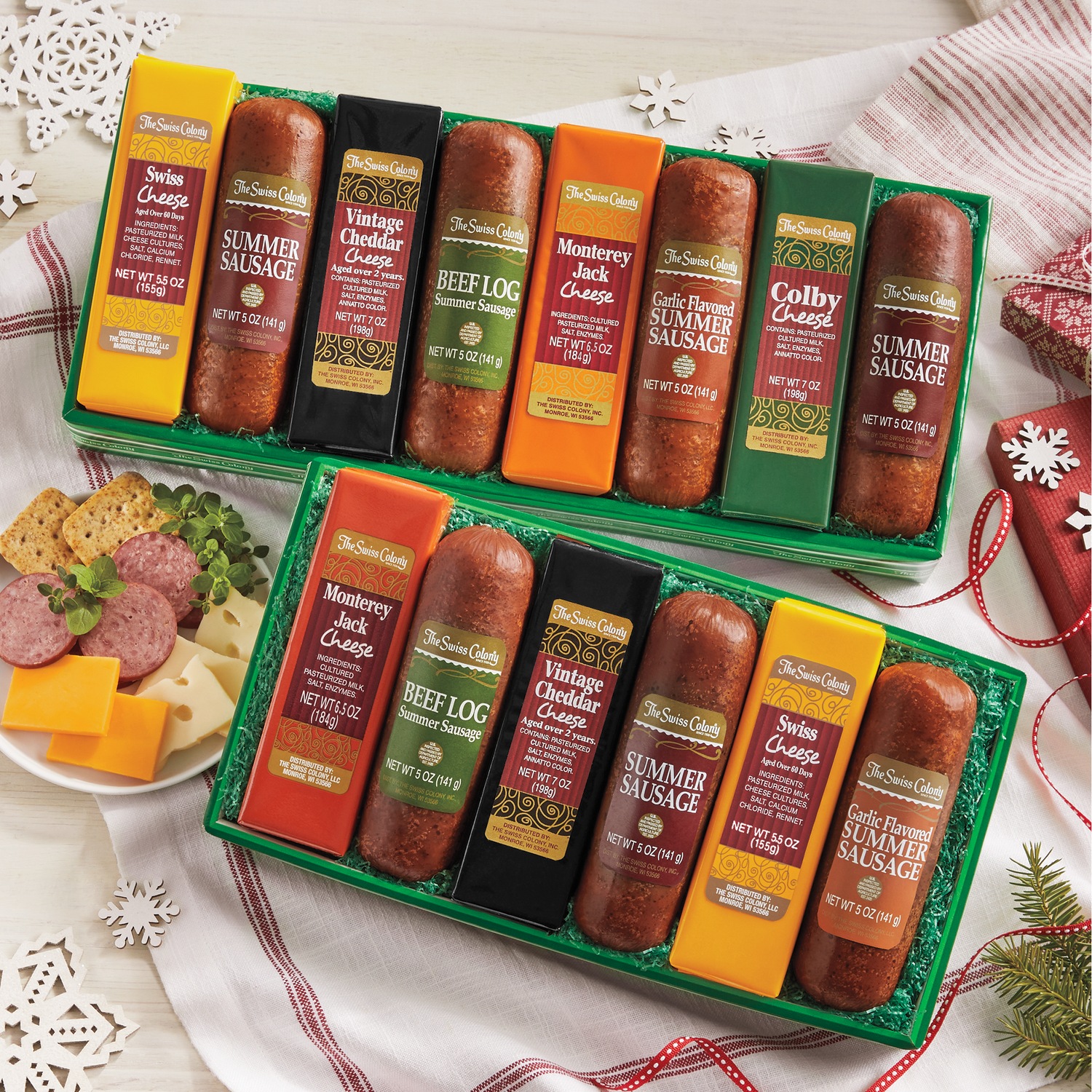 Sausage 'n Cheese Bars Gift Assortments | Swiss Colony
