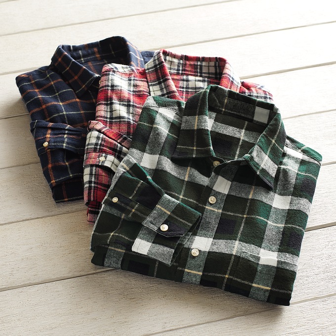 3-Pack Flannel Shirts, , large