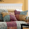 Quilted Furniture Protector and Pillow Cover, Patchwork Print, large
