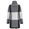 Block Sweater Coat, White Black, large