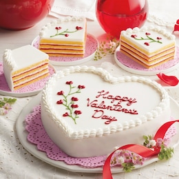 Valentine Strawberry Heart Cake, , large