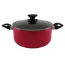 Ginny's 22-Piece Ceramic Cookware Set, Delicious Red, large