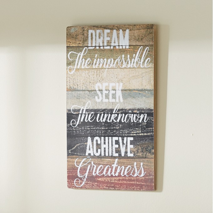 Dream Seek Achieve Wall Plaque, , large