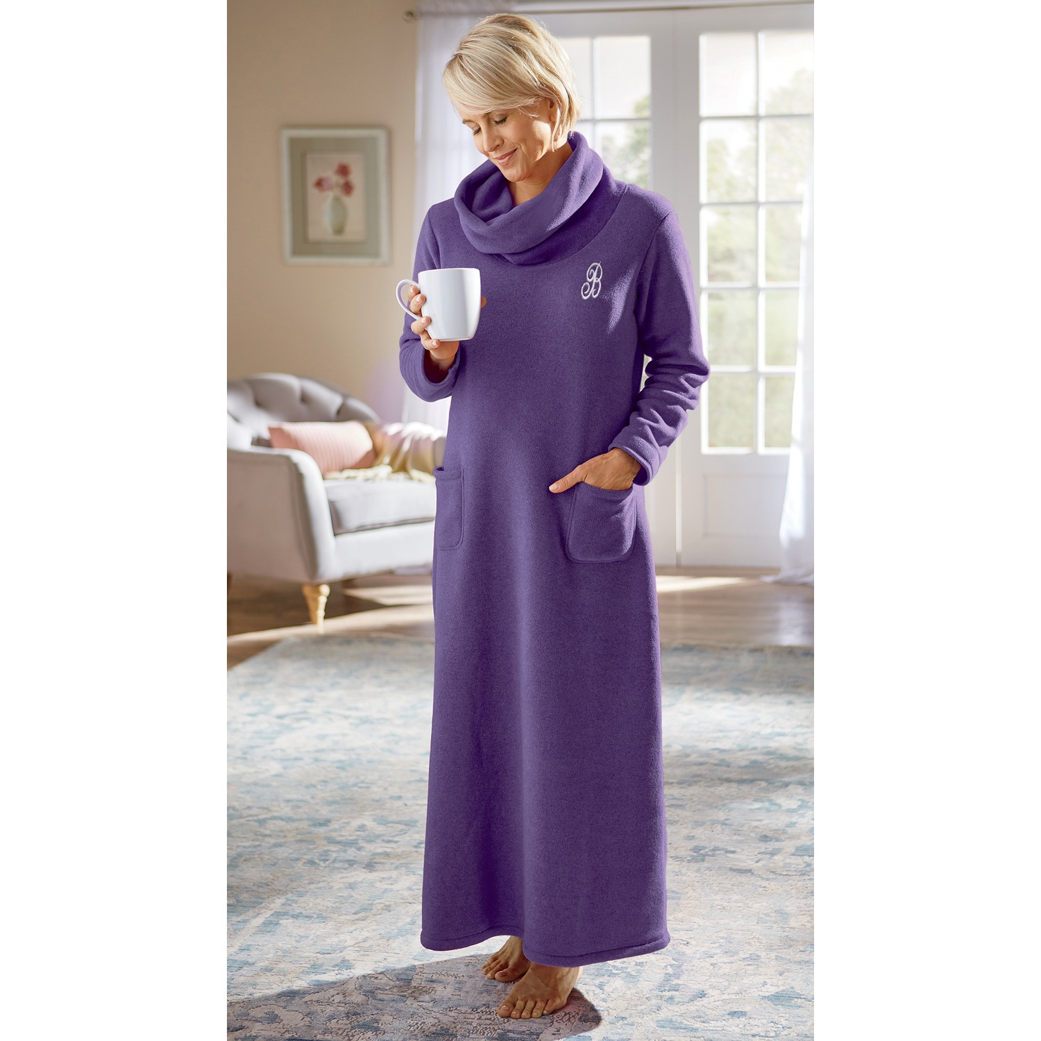 Women's Fleece Lounger Robe Swiss Colony
