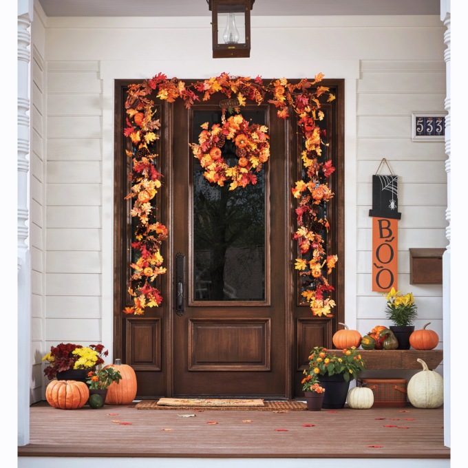 Reversible Harvest/Halloween Sign, , large