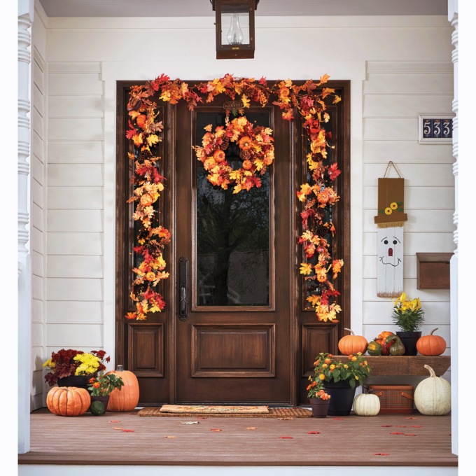 Reversible Harvest/Halloween Sign, , large
