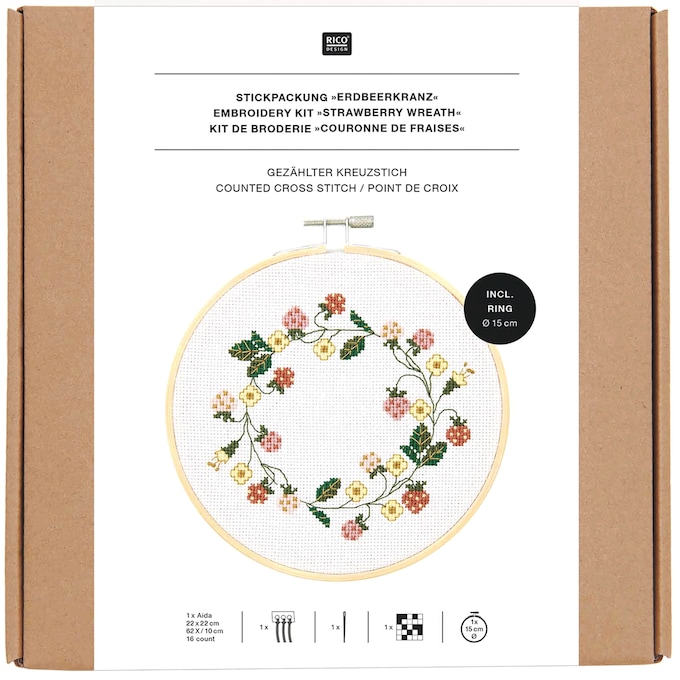 6" Cross-Stitch Kit, , large