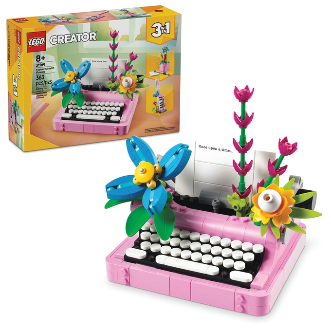 LEGO Creator 3-in-1 Typewriter with Flowers, , large