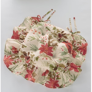 Harper Ruffled Chair Cushion, , large