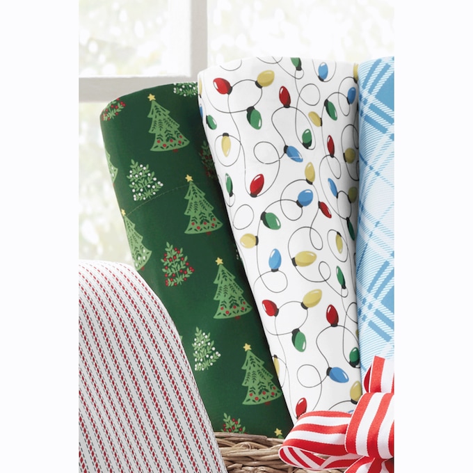 Holiday Print 2-Pack Flannel Sheet Set, , large