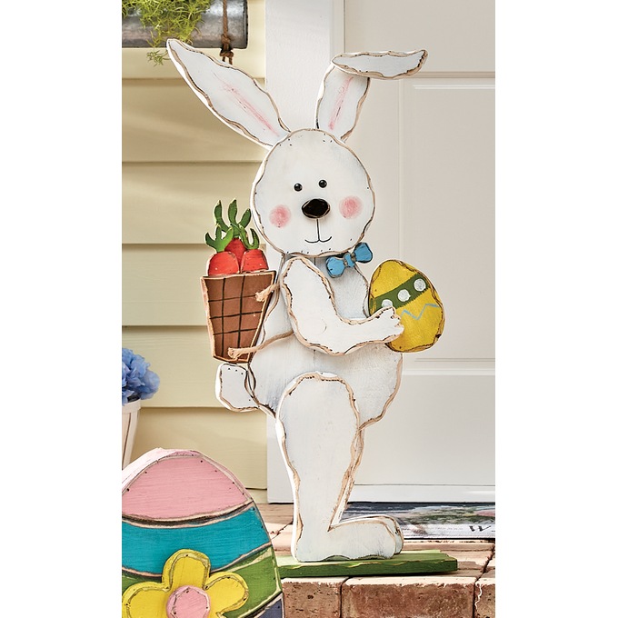 Chunky Wood Cutouts Bunnies, , large