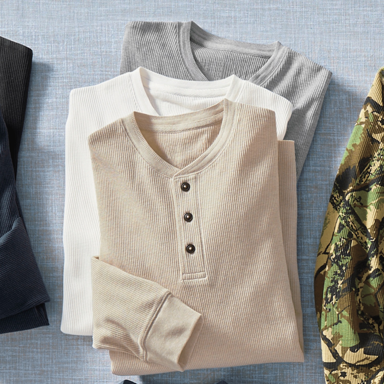 3-Pack Thermal Henleys | Swiss Colony