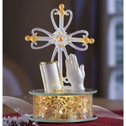 Lit Glass Religious D&eacute;cor, , large